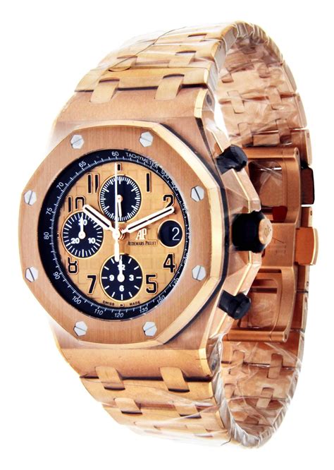 audemars piguet royal oak offshore black dial rose gold|audemars piguet offshore price.